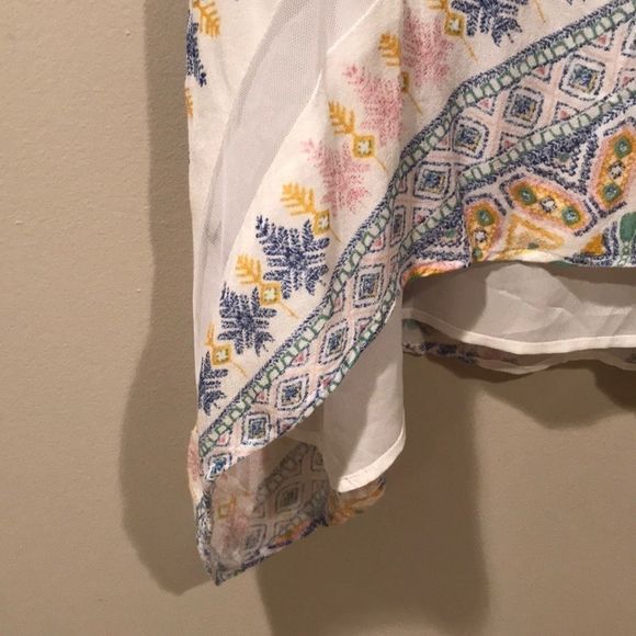 BCBGMAXAZRIA Cora Multicoloured Asymmetrical Top - Picture 4 of 11